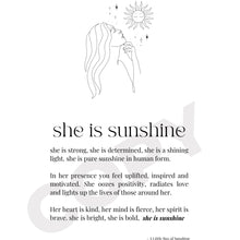 Load image into Gallery viewer, She is Sunshine Mini Framed Print
